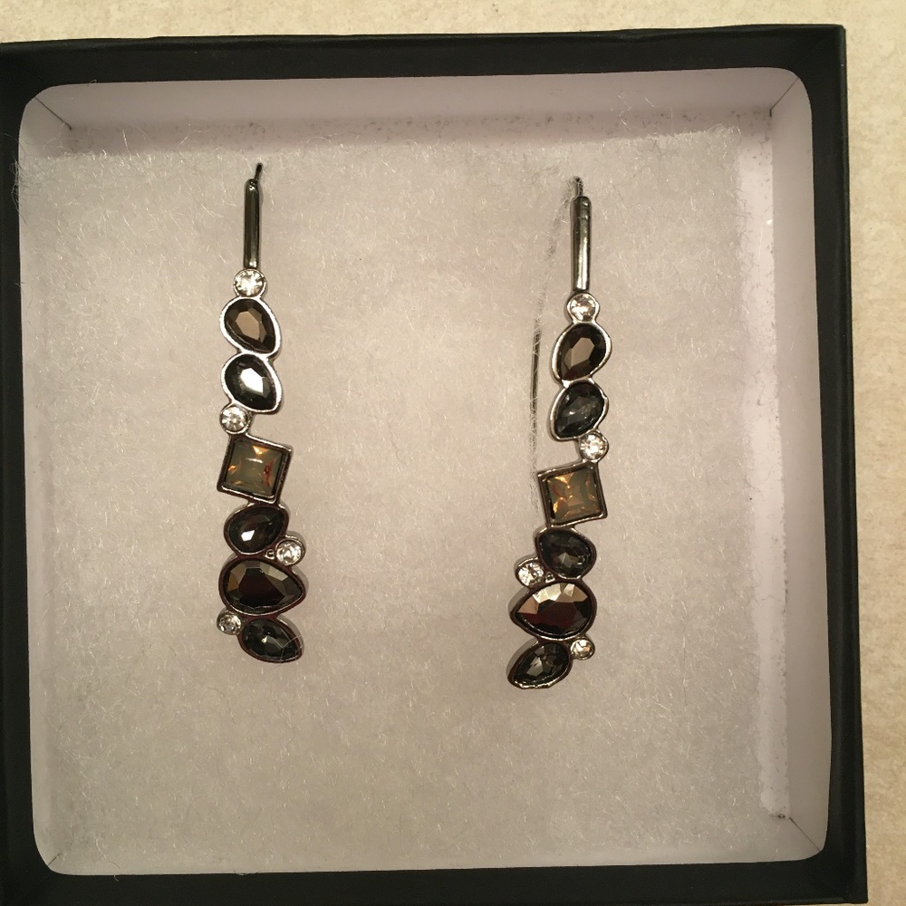 Multi Gemstone Cascade Earrings